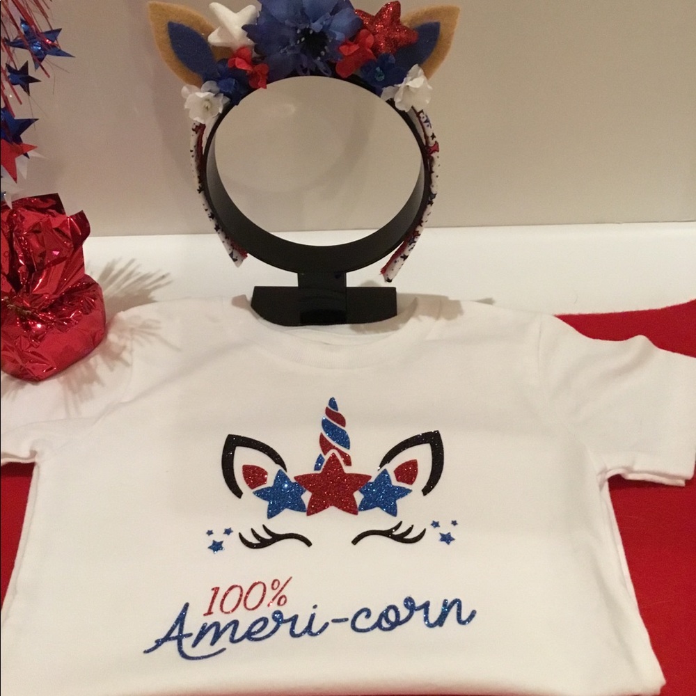 100% Americorn 4th of July T-shirt